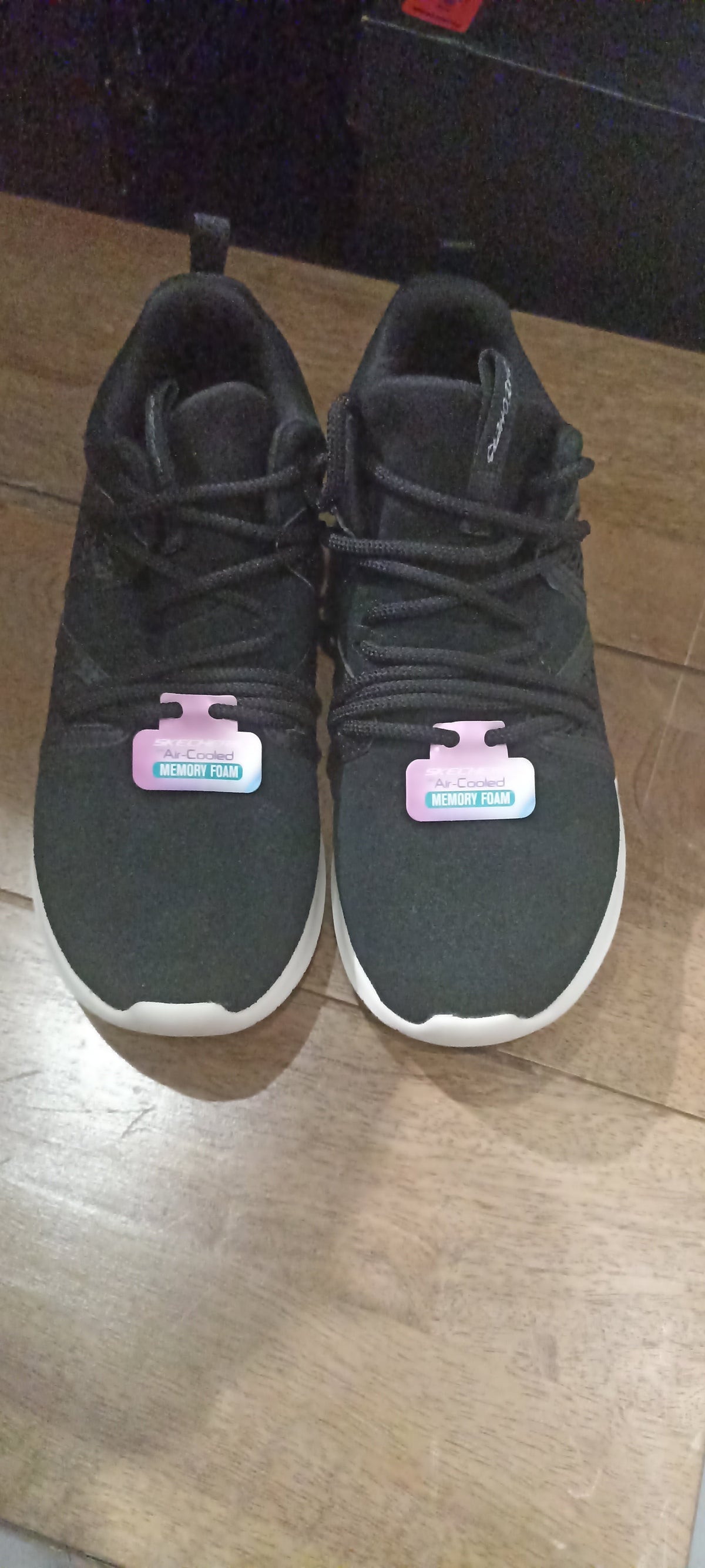 Skechers Memory Foam Ladies Shoes Black (Open Box)