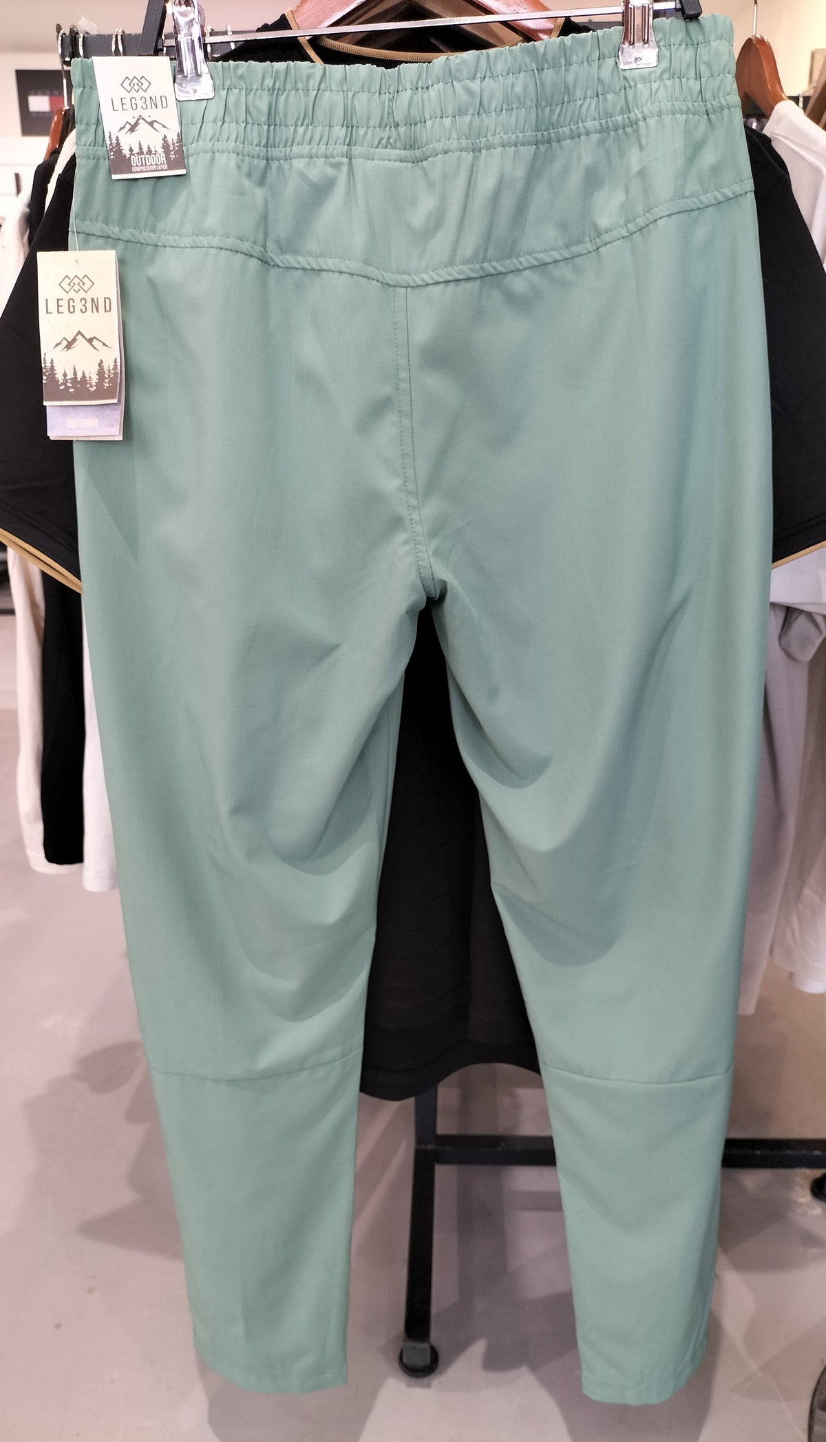 Leg3Nd Men'S Aquamarine Tapered Athletic Pants