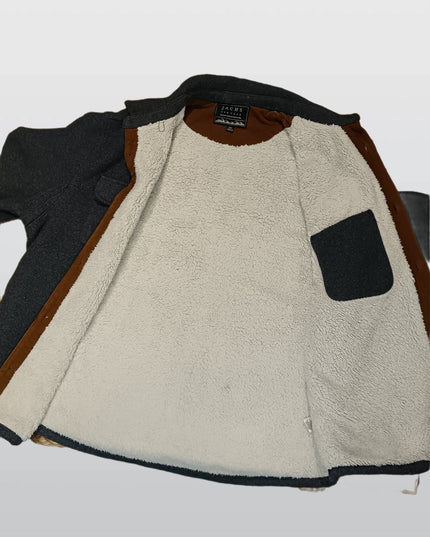 JACHS New York Men’s Gray Winter Jacket – Warm & Stylish Outerwear