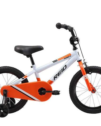 Roid Pioneer 16-inch Boys' Bike - White/Orange /Missing seat
