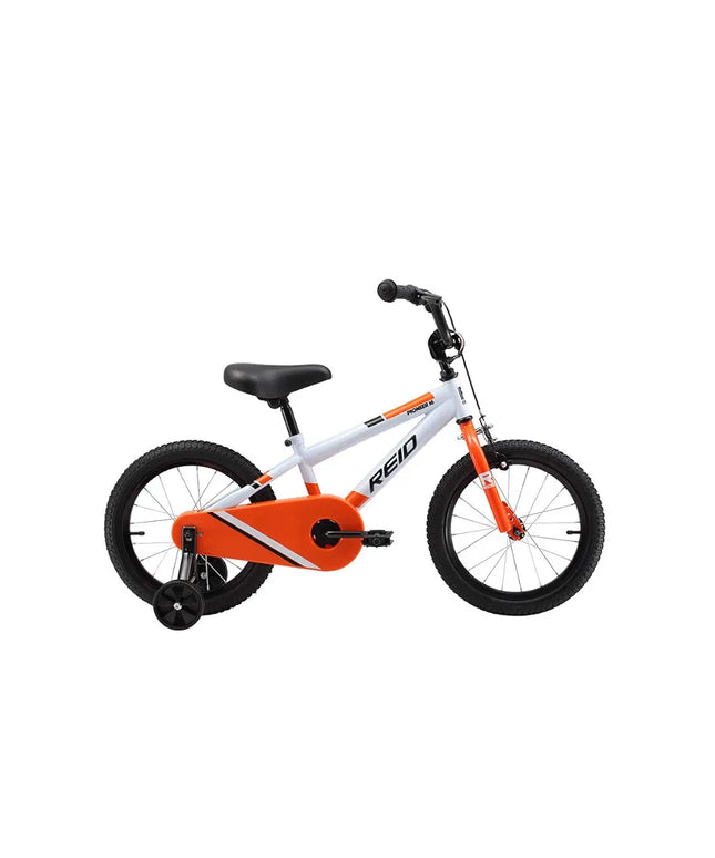 Roid Pioneer 16-inch Boys' Bike - White/Orange /Missing seat