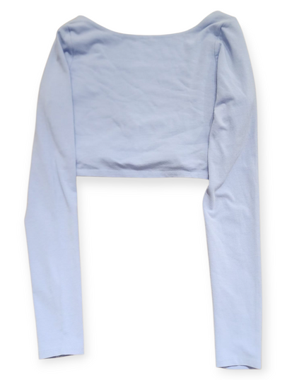 FOREVER 21 Dusty Blue Women's Croptop