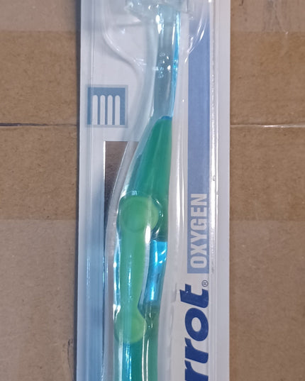 Pierrot Oxygens Medium Medio Toothbrush – Available in Blue-Yellow, Blue-Green & Blue-Pink
