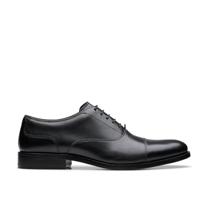 Clarks Wenham Cap II Men’s Dress Shoes – Premium Leather Cap‑Toe Oxfords with All‑Day Comfort