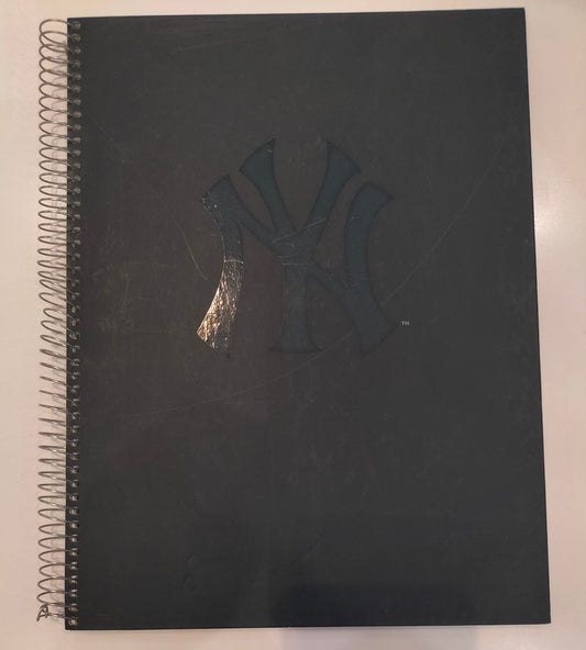 Major League Baseball "Ny" Dark Teal Notebook