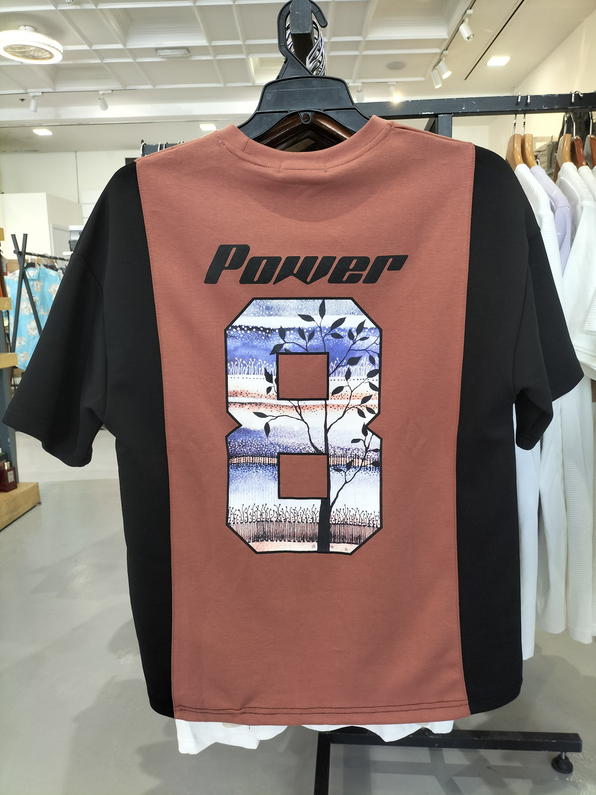 Momento Men'S "Power" Color-Block Graphic T-Shirt