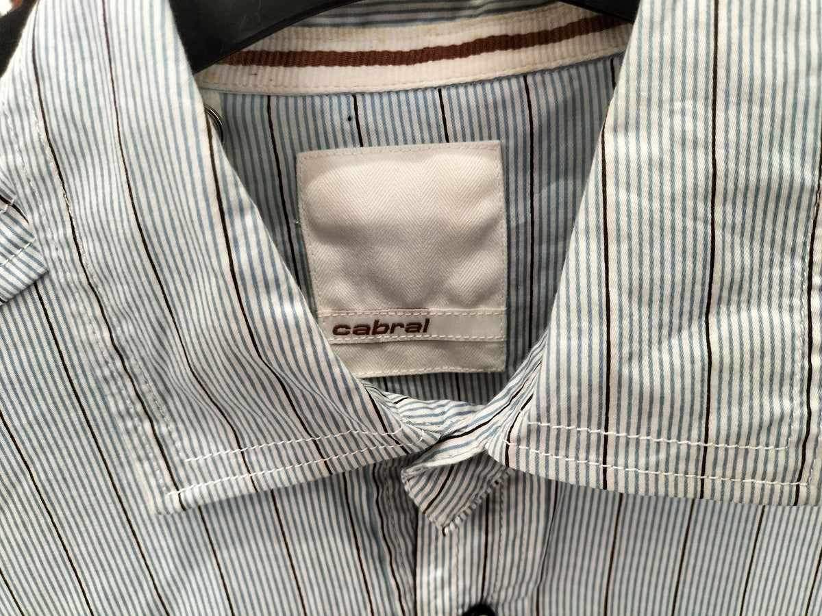 Cabral Light Blue Dress Shirt With Stripes