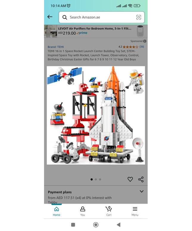 16 in 1 Space Rocket Launch Center Building Toy Set