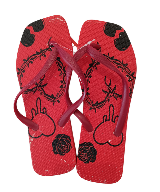 Womens  RED Slippers
