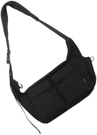 Large Nylon soft Bag black with Multiple Pockets and Adjustable Strap Fashion Shoulder PursCrossbody Bags Casual Travel Crossbody Bag Unisex xkbfq4117