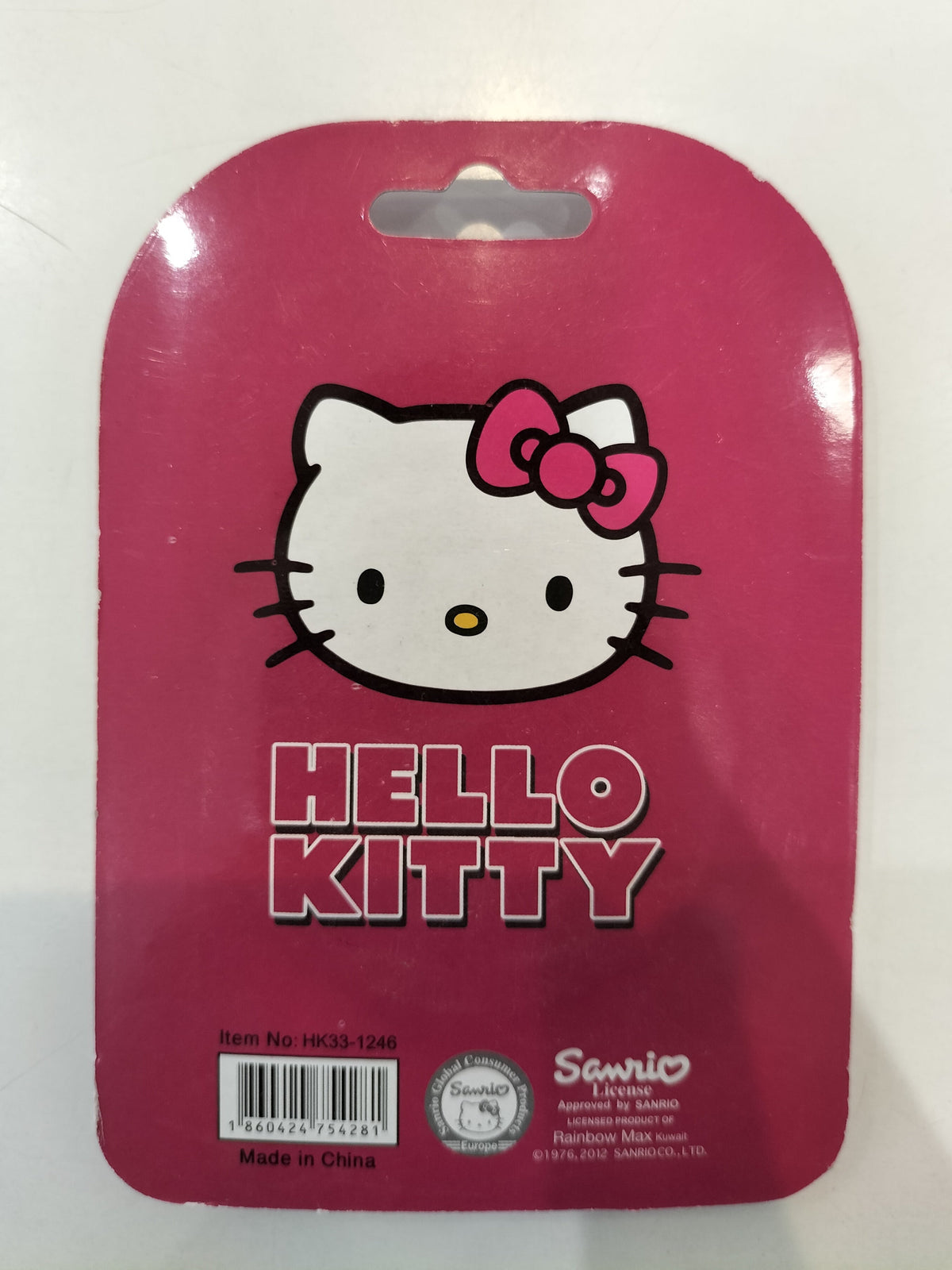 Sanrio Hello Kitty White And Pink Circle Eraser