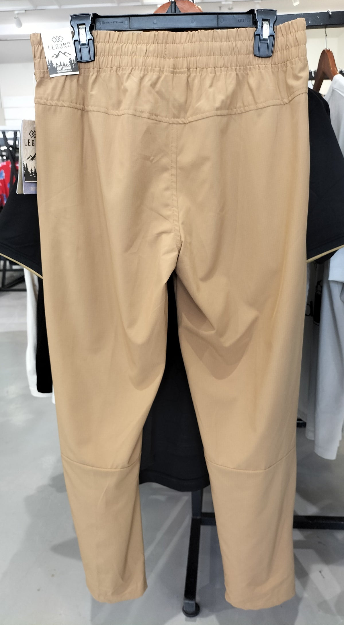 Leg3Nd Men'S Khaki Tapered Athletic Pants