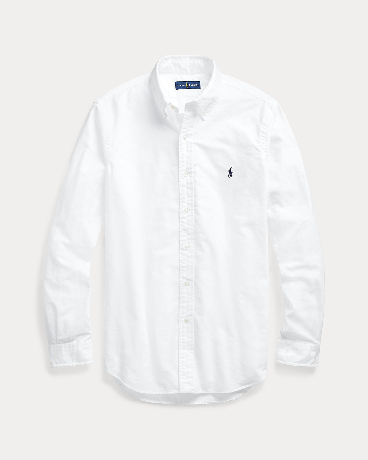 Ralph Lauren Garment-Dyed Oxford Shirt, Classic Fit, White