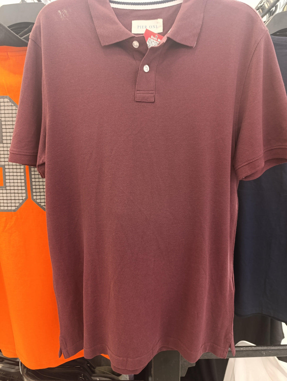 Pier One Men'S Classic Polo Shirt – Burgundy