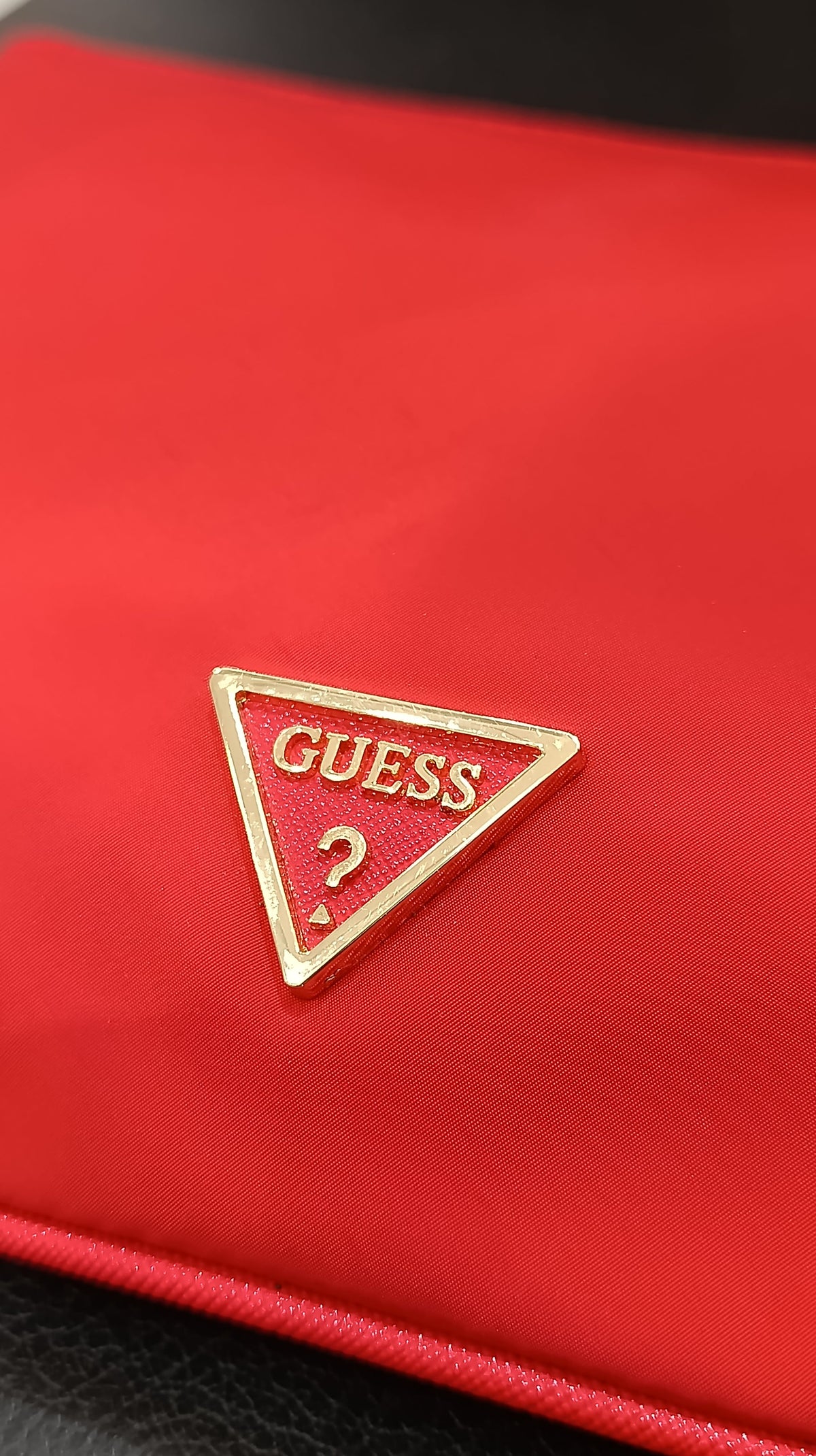 Guess Red Nylon Wristlet Clutch