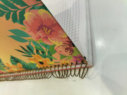Ambar Collection Vintage Style Boho Chic Green-Orange Notebook