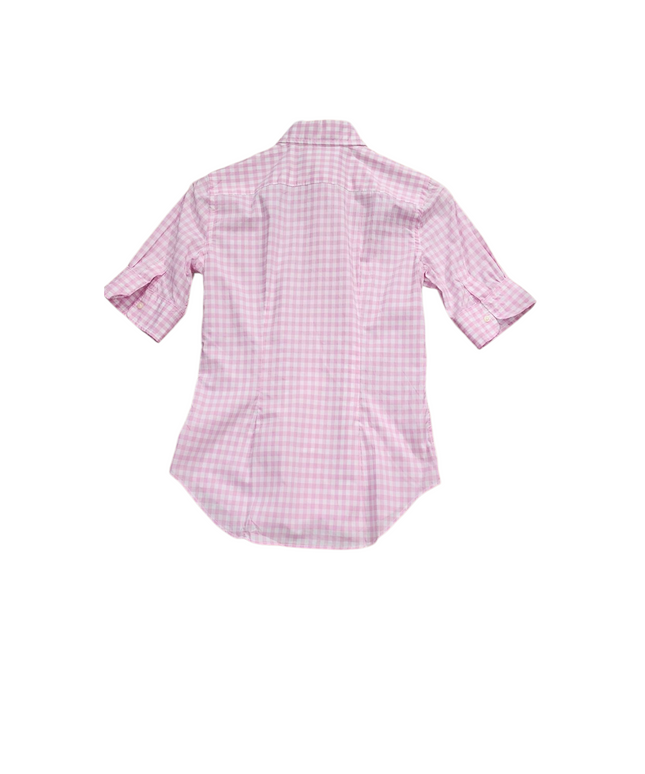 Ralph Lauren Polo Pink & White Checkered Half Sleeve women's Shirt