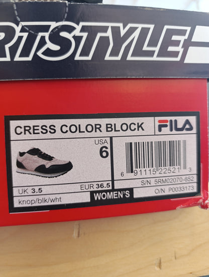 FILA Cress Color Block Sneakers, Light Pink/Black - Women's