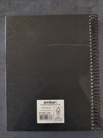 Ambar Sugar & Spice Bird Black Notebook