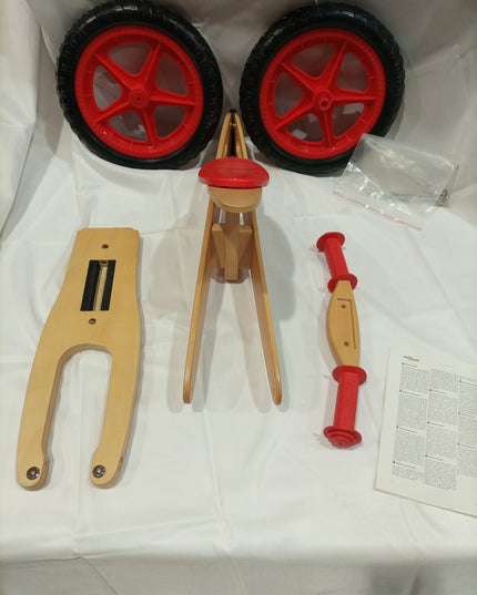 Wooden balance bike for kids