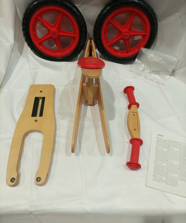 Wooden balance bike for kids