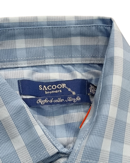 SACOOR BROTHERS Men's shirt long sleeve blue