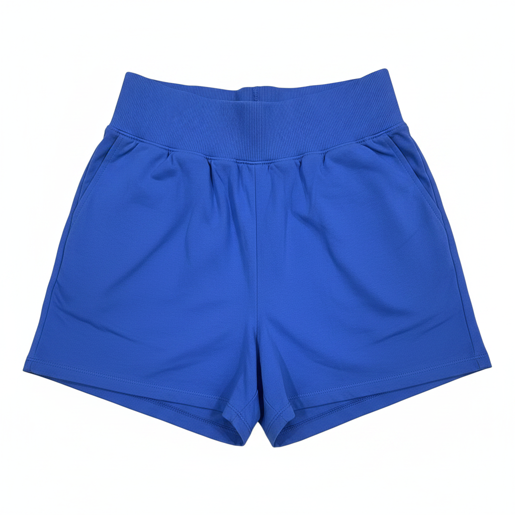 Royal Blue Shorts - White Background