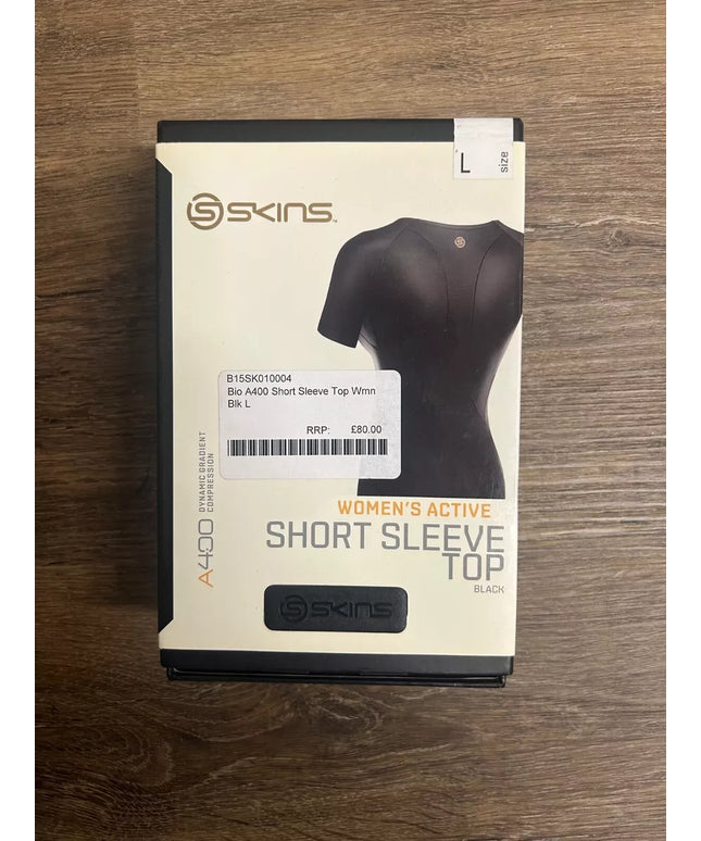 SKINS A400 women of top Short Sleeve black / gold