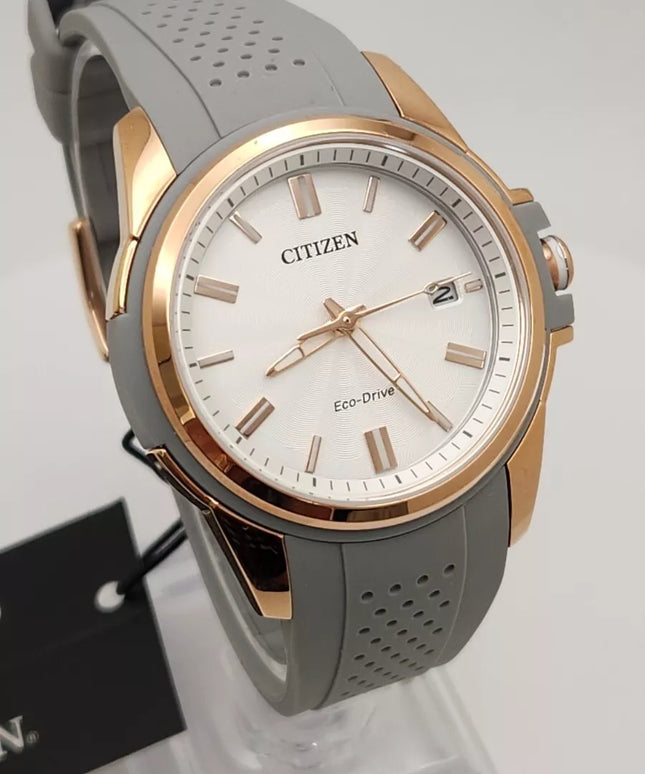 Citizen Eco Drive Weekender Pink Gold Tone Stainless Steel Quartz Ladies Watch