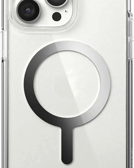 iPhone 14 Pro Max Clear Case Silver with MagSafe Wireless Charging Compatible Back Cover
