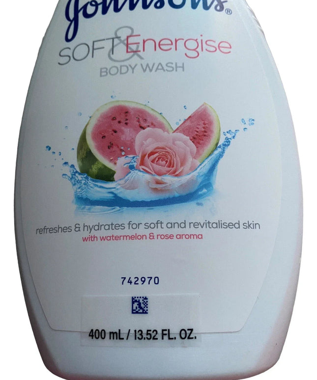 JOHNSON'S® Soft & Energise Body Wash with Watermelon & Rose Aroma 400ml