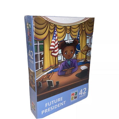 Sealed - Puzzle Huddle Future President 42 Piece Puzzle Set