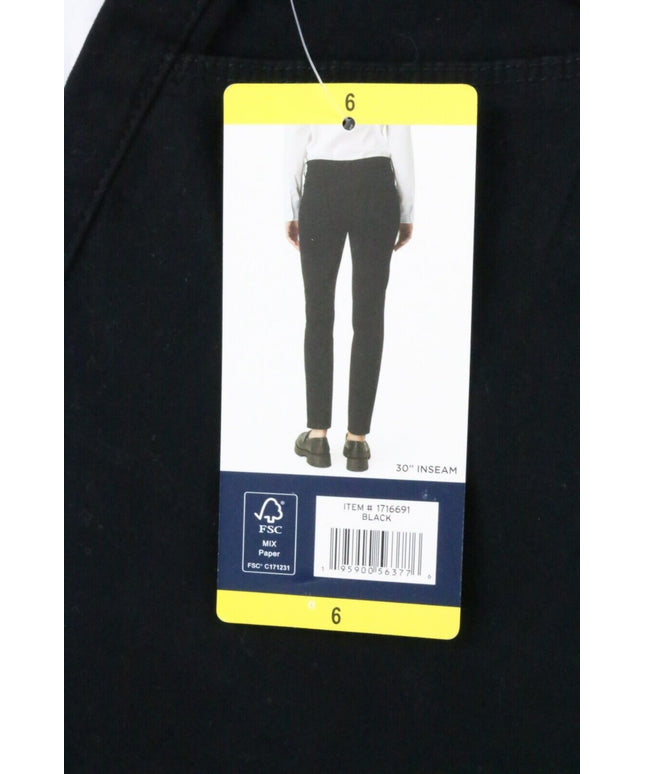 SIZE 28 - Chaps Lady's Trouser Pants Black Khaki the Spirited Tradition YKK Zipper