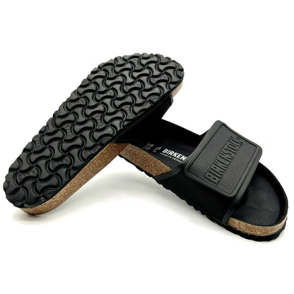 Birkenstock Tema Black Microfiber Narrow Slides/Sandals ( Without Box )