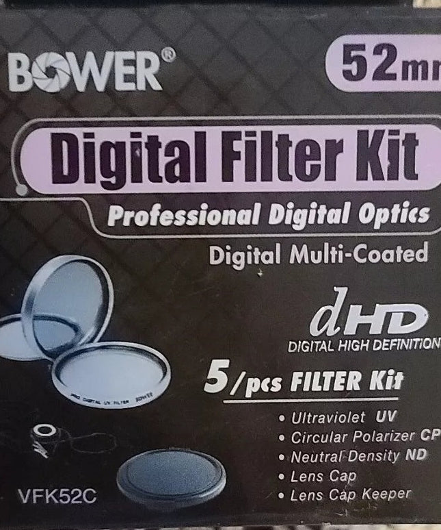 Bower VFK52C 52mm Digital Five (5) Piece Filter Kit