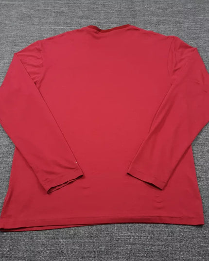Columbia T-Shirt Mens Size Medium Red Long Sleeve Omni-Wick Outdoor Hiking