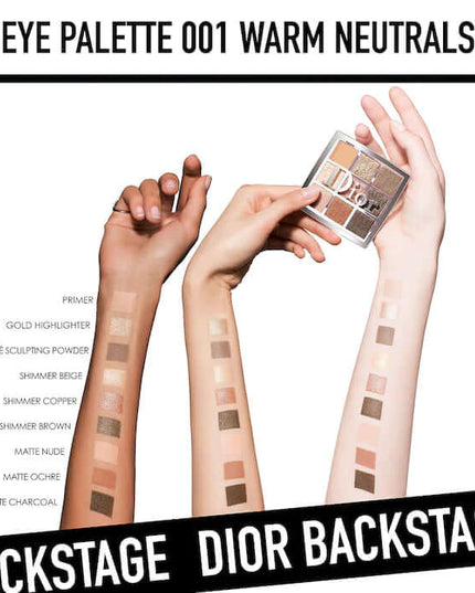 DIOR Backstage Eye Palette -001 Warm Neutrals 10g