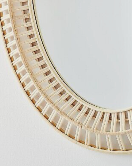 51 cm X 71 cm-Light Woven Oval Mirror-Threshold™ Designed with Studio McGee