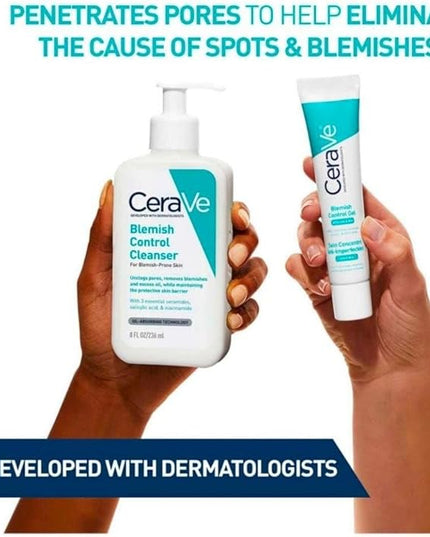 CeraVe Blemish Control Cleanser Face Wash For Acne & Blemish Prone Skin with 2% Salicylic Acid, Niacinamide and Ceramides 236 ML