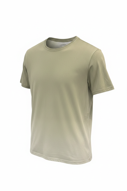 Sage Green Tee – 3/4 View