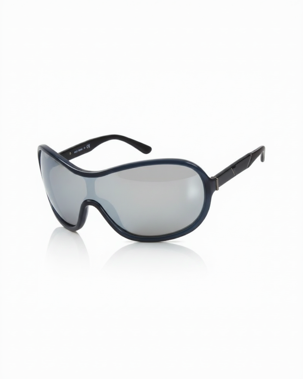Shield sunglasses on white background