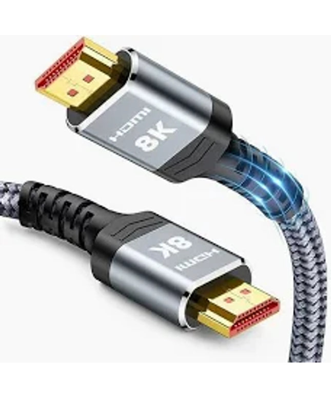 Snowkids 8K Certified HDMI 2.1 Cable 10 ft, 48Gbps Ultra High Speed HDMI Cables Cord