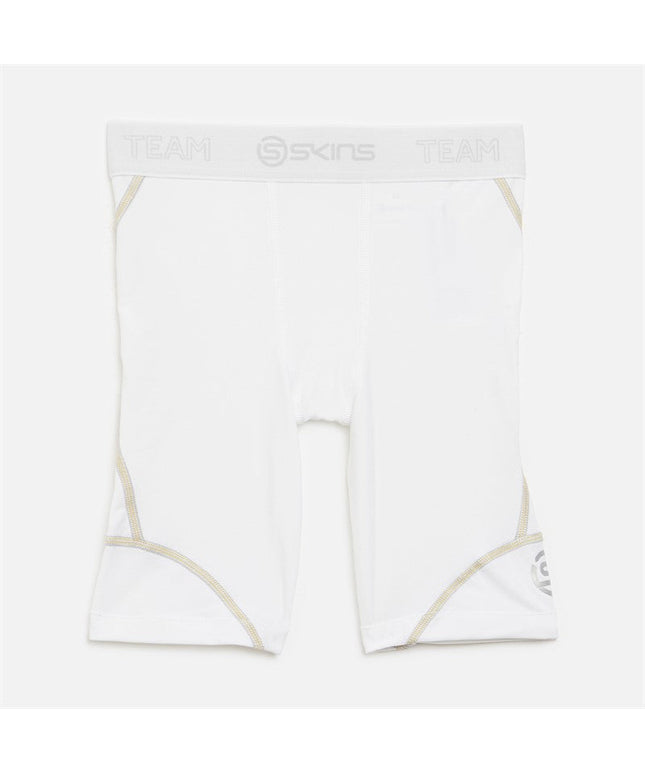 SKINS DNAmic Team Compression Half Tights White