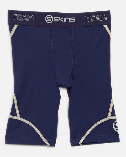 SKINS DNAMIC MENS COMPRESSION HALF TIGHTS - NAVY BLUE