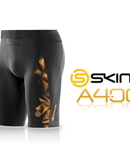 Skins A400 Half TIghts Black & Gold
