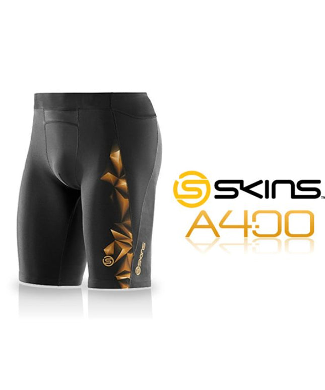 Skins A400 Half TIghts Black & Gold