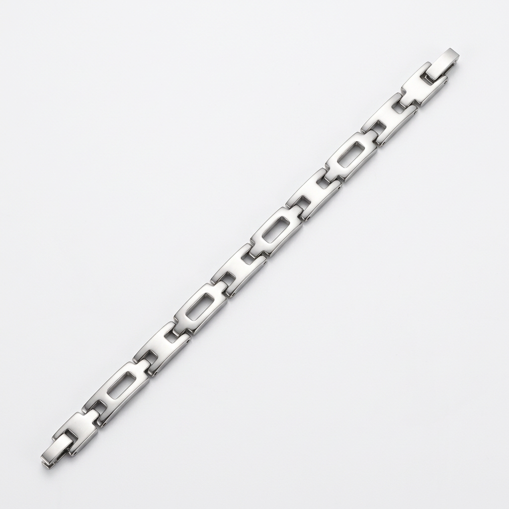 Studio product image of silver-tone link bracelet