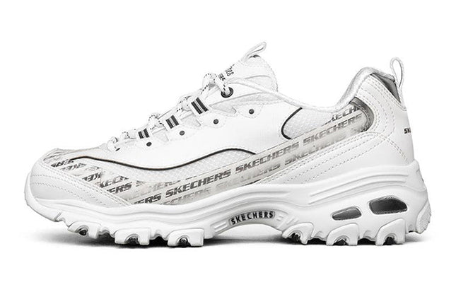 Skechers (Women) D'Lites 1.0 low Sneaker White/Black 149232-WBK