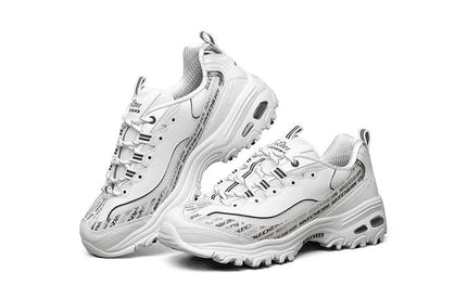 Skechers (Women) D'Lites 1.0 low Sneaker White/Black 149232-WBK