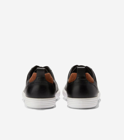 Cole Haan Men's Grand Crosscourt Wingtip Sneaker - Black Leather